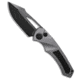 Heretic Knives Heretic Knives Pariah MagnaCut Button Lock Knife Gray/Black Aluminum 3.8" DLC, Gray/Black, CPM MagnaCut, adult, BHQ-201477