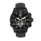 Heritor Automatic Hudson Leather-Band Watch w/Date, Black, HERHR7505