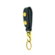 HEROs PRIDE AirTek Metal Clip Standard Key Holder, Brass Hardware, Basket Weave, Black, 1487WA