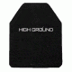 High Ground Gear AFCT3A, Plate Carrier Insert, Shooter, 8X10, NIJ 0101.06, Set, Black, HG-AFCT3A-525-8X10-SH-PB