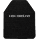 High Ground Gear Level 4 Standalone Ballistic Plate, Single Curve, NIJ 0101.06, 8x10in, Rectangle Cut, Black, HG-4401-FC-8X10