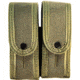 High Speed Gear Duty Double Pistol TACO-Covered Plus Adaptable Belt Mount ABM Pouch, Olive Drab, 41PX12WG