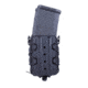 High Speed Gear Polymer X2R Taco V2 Double Magazine Pouch, AR/AK Rifle Mags, Belt Clip/MOLLE U-Mount, Black, 162R01BK