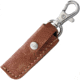 Higonokami SK Folder Brass Folding Knife, 1.5in Satin Sk5 Carbon Steel Blade, Brass Handle, Slip Joint, Hrc 60, Brown Leather Sheath, HIGO01BRS