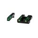 HiViz Litewave H3 Tritium/Litepipe Sight Set, Glock 9mm/40 S&amp;W, GLN325