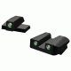 Hiviz Tritium Nitesight Set Springfield XD/XDM, Not 5.25, Green W/White Outline, XDN121