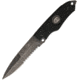 Hoffner Knives Hand Spear Black Blade Fixed Blade Knife, 4.875in, 440C Steel, Spear Point, Black, G10 Handle ATA04
