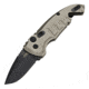 Hogue A01-Microswitch 1.95in Drop Point Blade, Black Finish, Alum Frame, Matte Flat Dark Earth, 24127