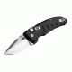 Hogue A01-Microswitch 1.95in Drop Point Blade, Tumble Finish, Alum Frame, Matte Black 24120