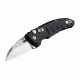 Hogue A01-Microswitch 1.95in Wharncliffe Blade, Tumble Finish, Alum Frame, Matte Black 24140