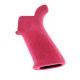 Hogue AR-15/M-16 Rubber Grip Beavertail with No Finger Grooves Pink 15037