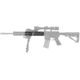 Hogue AR-15/M-16 Knurled Aluminum OAL 3 Gun Free Float Forend Extension, 8in. Overall Length w/Accessories, Black, 190593