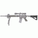 HOGUE AR15/M16 Kit, Finger Groove Beavertail Grip and OverMold Collapsible Buttstock, Fits Mil-Spec Buffer Tube, Ghillie Green Rubber 15856