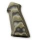 Hogue AR15 / M16 No Finger Groove Smooth G10, G-Mascus Green 13168