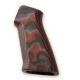 Hogue AR15 / M16 No Finger Groove Smooth G10, G-Mascus Red Lava 13669
