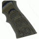 Hogue AR15 / M16 Piranha Grip G-10 - G-Mascus Green 15138