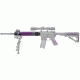 HOGUE AR15/M16 Rifle Length Free Float Forend w/ OverMold Gripping area and Accessory Attachments Purple, Purple 15674