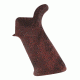 HOGUE AR15/M16 Rubber Grip Beavertail w/ No Finger Grooves Red Lava 15431
