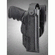 HOGUE ARS Stage 2, Duty S&amp;W M&amp;P 9MM, 40S&amp;W, 357SIG Right Hand Holster CF Weave, Black 52674
