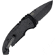 Hogue A01 MicroSwitch Automatic Folding Knives, 1.95in, CPM 154 Stainless Steel Black Cerakote, Drop Point Blade, Matte Black Aluminum Handle, 24126