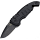 Hogue A01 MicroSwitch Automatic Folding Knives, 1.95in, CPM 154 Stainless Steel Black Cerakote, Drop Point Blade, Matte Black Aluminum Handle, 24126