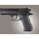 Hogue Baby Eagle .40 / 9mm Jericho &amp; Uzi Eagle Piranha Grip G-10 - Solid Black 76139