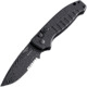 Hogue Ballista-I 3.5in Button Lock Automatic Folding Knife, Black, NSN 1095-01-446-4348, 64139