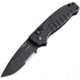 Hogue Ballista-I 3.5in Button Lock Automatic Folding Knife, Black, NSN 1095-01-446-4348, 64139