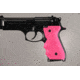 Hogue Beretta 92/96 series grip with Finger Grooves Pink 92007