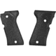 Hogue Beretta 92 Compact Checkered Aluminum Grip, Matte Black Anodized 93170