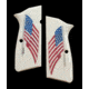 Hogue Browning Hi-Power Scrimshaw Ivory Polymer - American Flag 09022