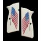 Hogue Browning Hi-Power Scrimshaw Ivory Polymer - American Flag 09022