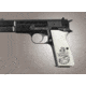 Hogue Browning Hi-Power Scrimshaw Ivory Polymer - Navy insignia 09028