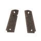 Hogue Colt&amp;1911 Government Grips, Piranha G10 G-Mascus Brown Lava 174016