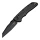 Hogue Deka Folding Knife, 3.25 in CPM MagnaCut Stainless Steel Wharncliffe Blade, Black Cerakote, Black Glass Fiber Reinforced Polymer Handle, 24366