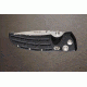 Hogue EX-01 4in Tactical Folder Drop Point Blade Tumble Finish Alum Frame - Matte Black 34150