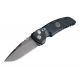 Hogue EX-A01 Sig Tactical Automatic Folding Knife, 3.5in, 154CM Stainless Steel, Drop Point Blade, Grey PVD, G-10 Frame Solid Black Black Sig Medallion Handle, 36132