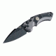Hogue EX-A05 Sig Tactical Automatic Folding Knife, 3.5in, Spear Point Blade, Black Finish, Grey Aluminum/Black G10 Frame, 36532