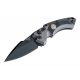 Hogue EX-A05 Sig Tactical Automatic Folding Knife, 3.5in, Spear Point Blade, Black Finish, Grey Aluminum/Black G10 Frame, 36532