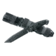 Hogue EX-F01 7in Fixed Tanto A-2 Steel Blade w/Black Automatic Retention Sheath, Black Finish, G10 Solid Black Scales, 35109