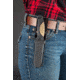 Hogue EX-F02 4.5in Fixed Clip Point Blade Tumbled Finish Auto Retention Sheath Black,Rubber OverMolded Frame Dark Earth 35273