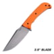 Hogue Extrak XL Fixed Blade Knife, 3.9 in Blade, CPM M4, Plain, Blaze Orange, 35850