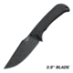 Hogue Extrak XL Fixed Blade Knife, 3.9 in Blade, CPM M4, Plain, Black, 35854