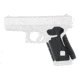 Hogue Glock 19, 19MOS, 23, 32, Wrapter Rubber Adhesive Grip, Block Texture, Small Frame Compact Generation 4 Small Backstrap, Black, 17248