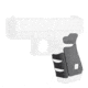 Hogue Glock 19, 23, 32, 38, Wrapter Rubber Adhesive Grip, Block Texture, Small Frame Compact Generation 3, Black, 17238