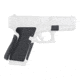 Hogue Glock 19, 23, 32, Wrapter Rubber Adhesive Grip, Block Texture, Small Frame Compact Generation 1-2, Black, 17228