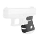 Hogue Glock 26, 27, 33, Wrapter Rubber Adhesive Grip, Block Texture, Small Frame Sub-Compact Generation 4 Small Backstrap, Black, 18648