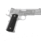 Hogue Govt. Aluminum Magrip Kit - Checkered Flat Mainspring Matte Black 01250