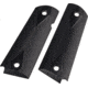 Hogue Govt Checkered Aluminum, Brushed, Gloss Black, Anodized 45176