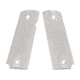 Hogue Govt Checkered Aluminum, Brushed, Gloss Clear, Anodized 45175
